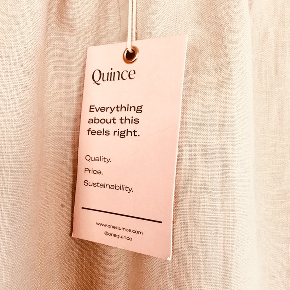 QUINCE New With Tag 100% Organic Linen Pants In The Color Of Driftwood. Size S - Picture 10 of 13